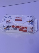 NEW Huggies Disney Baby Simply Clean Fragrance Free Baby Wipes 64 Count