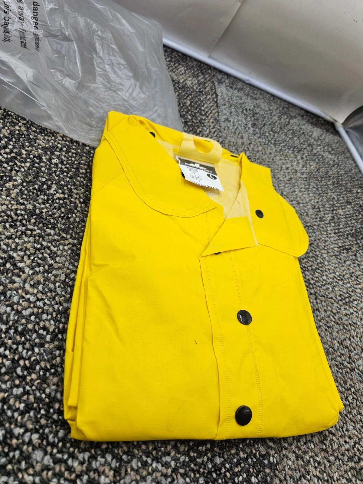 (QTY 2) MCR Safety 200C Classic Raincoat Safety Yellow With Hood Largea - product detail image 5