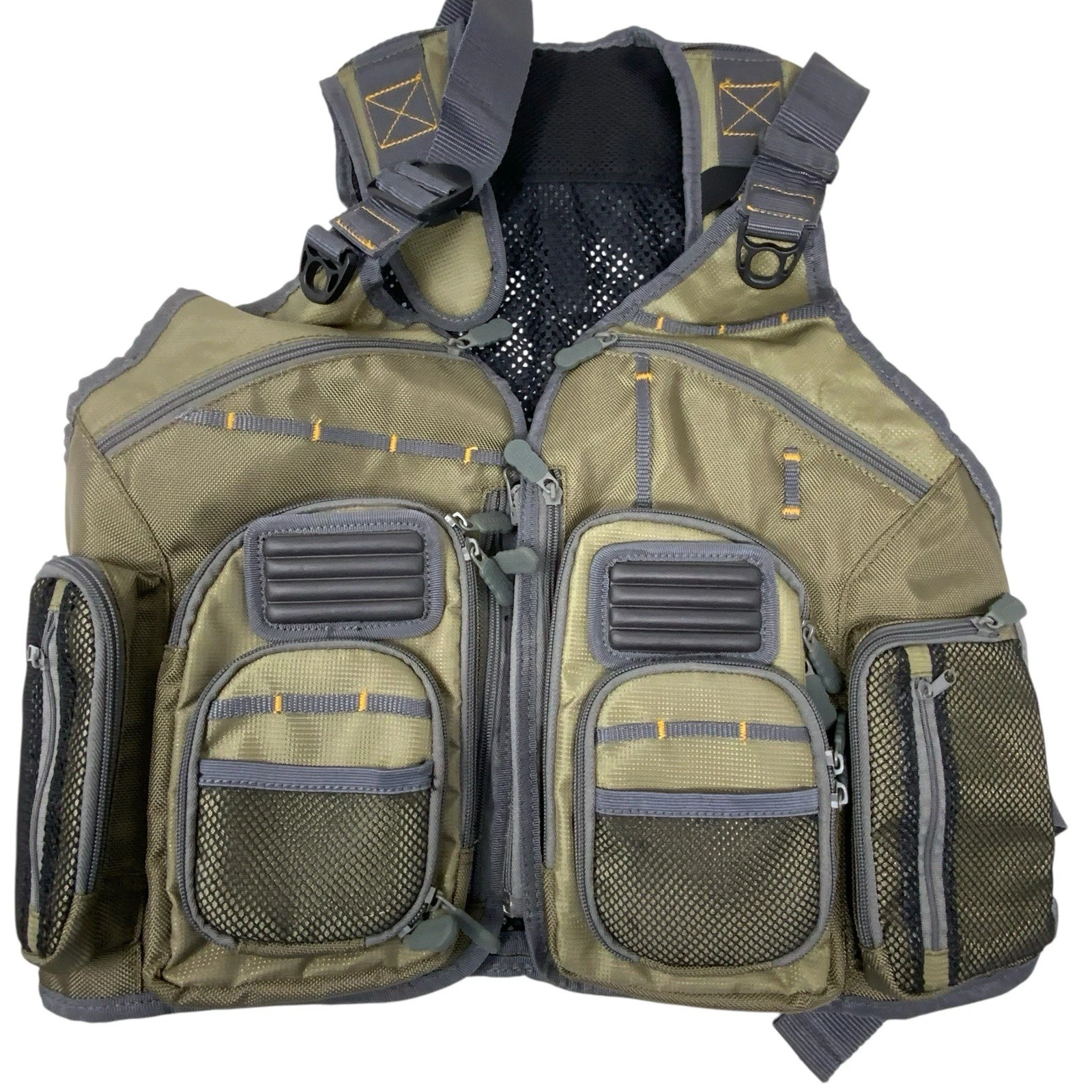 Allen Company Big Horn Fishing Chest Vest Multi Pockets Adjustable Mesh Back