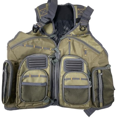 Allen Company Big Horn Fishing Chest Vest Multi Pockets Adjustable Mesh Back