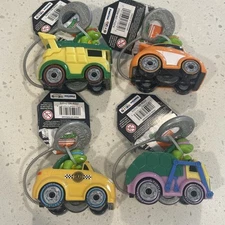 TEENAGE MUTANT NINJA TURTLES RAD RIP RACERS FULL SET 4 RACERS