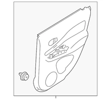 Genuine Nissan Door Trim Panel 82901-9MB0A