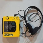 Sony Walkman WM-F73 Sports FM/AM Cassette Player Auto Reverse Dolby NR Yellow