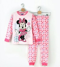 Disney Minnie Mouse Girls Pajama Set Long Sleeve Polka Dot NWT Ships Fast