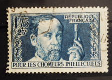timbre FRANCE 1938 N° 385 PASTEUR  cote 20 € oblitéré