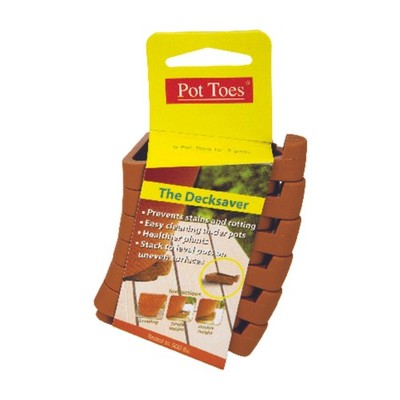 Pot Toes PT-06TCCS Terra Cotta The Decksaver Plant Stand 3 in. (Pack of 7)