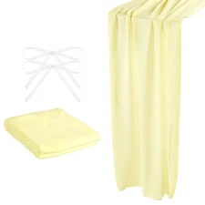 10Ft Chiffon Table Runner 28 x 120 Inch Rustic Gauze Tablecloth Cream