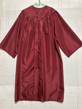 Jostens Red Bachelor Graduation Gown 5'07" To 5'09" Unisex