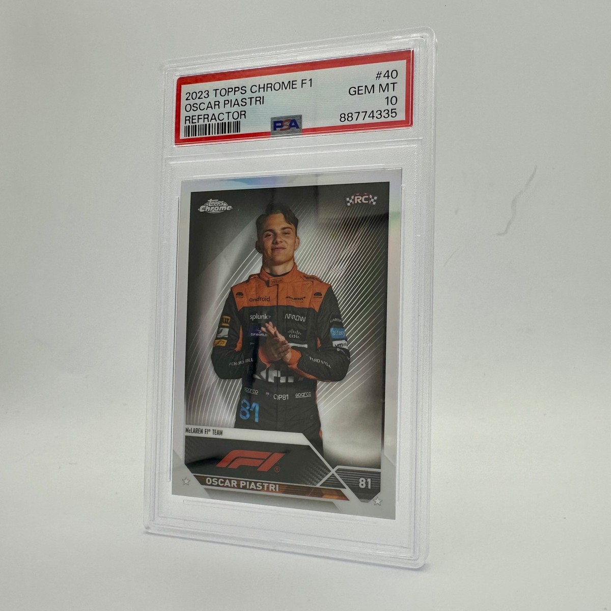PSA10ルーキーピアストリOSCAR PIASTRI RC REFRACTOR Rookie Card - PSA 10 - Oscar Piastri #40 - Refractor - 2023