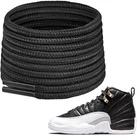 Shoelaces for Jordan 12 Sneakers, 5/32"(4mm) Round Heavy Duty 63”/160cm Black