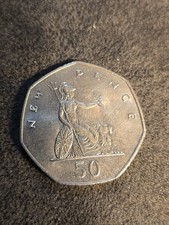 1976 UK 50 New Pence Coin
