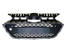 GITTER GRILL STOßSTANGE VORNE OBEN FÜR HYUNDAI I20 AB 2014 M/SENS+CHROMPROFIL