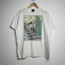 Vintage Late 90s Tintin King Ottokar's Sceptre T-Shirt Large