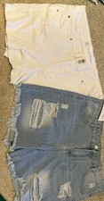 Women s Jean Shorts, 2 Pairs Distressed Cute