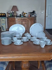 International Silver Co. Fina China 48 Piece Grouping Dinnerware Elegant Lady