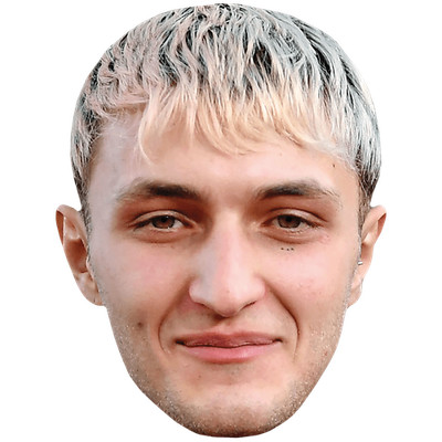 Anwar Hadid (Stubble) Celebrity Mask, Flat Card Face, Fancy Dress Mask