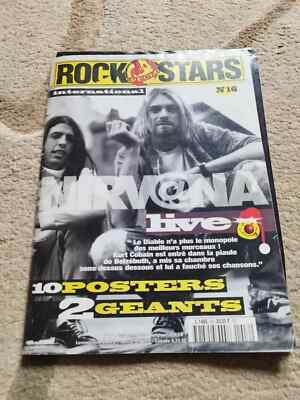 RARE NIRVANA French Magazine with Posters Kurt Cobain hole foo fighters