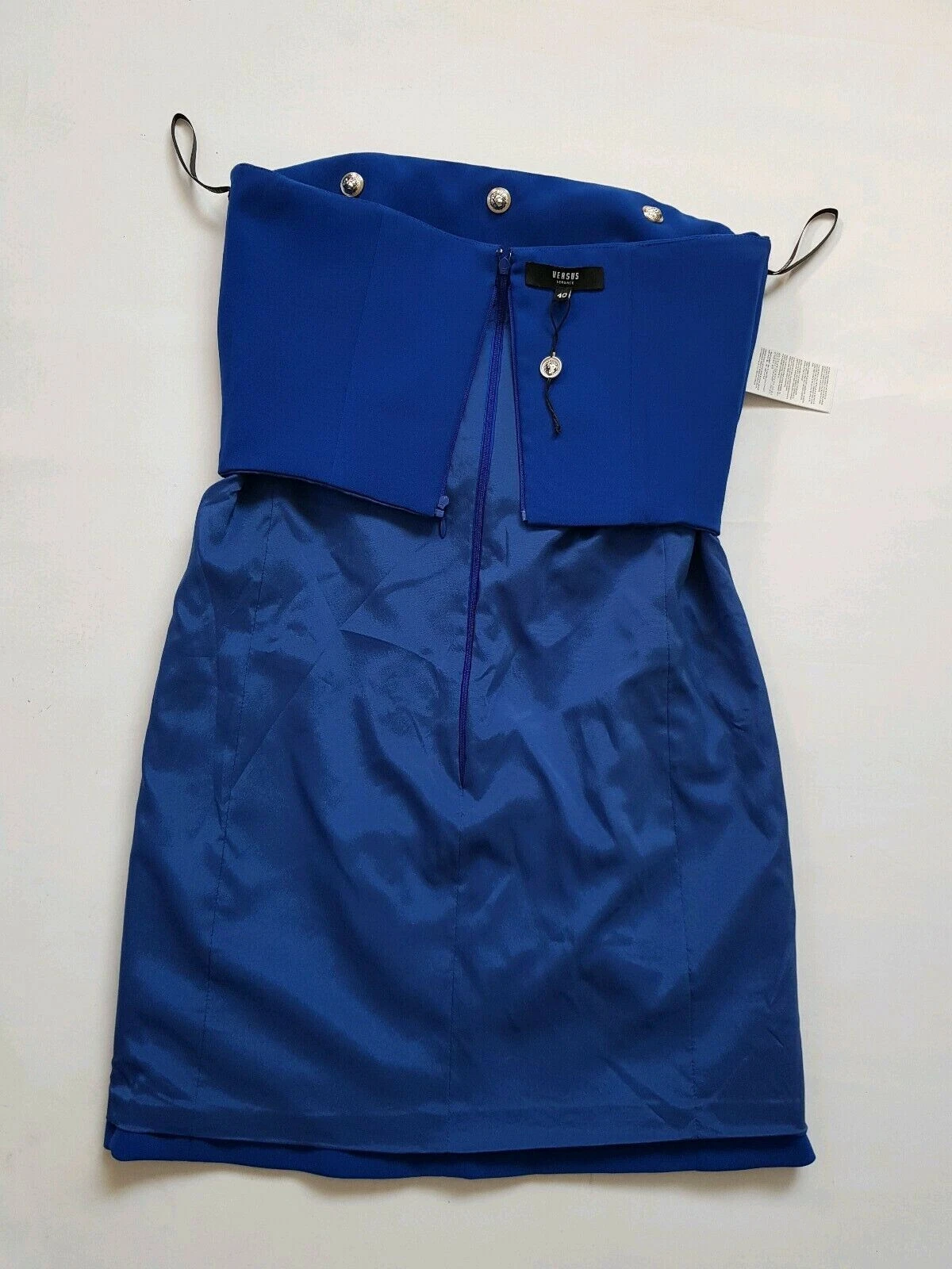 Abito da donna versus Versace colore argento leone taglia IT 40 UK 8 nuovo