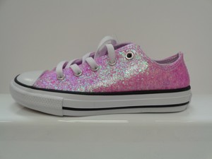 pink glitter converse junior