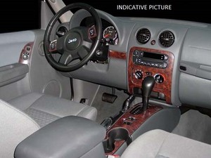 Dash Trim Kit Pour Jeep Liberty 2002 2003 Interieur Tableau De Bord Oregon Burl 17pcs Ebay