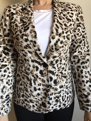 leopard print suit womens