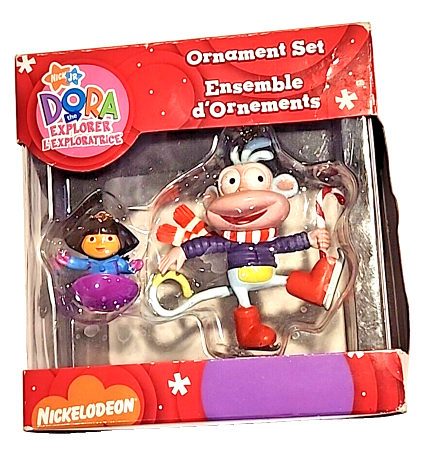 2007 Dora the Explorer Boots Skating w/Mini Dora on Sled Christmas