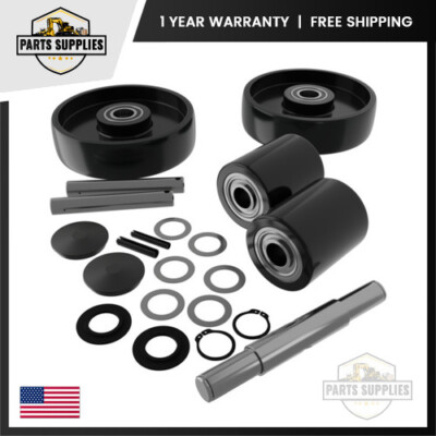 Kit Completo Ruote Di Carico Cric Pallet Ricambio BT L 2000-U - Foto 9