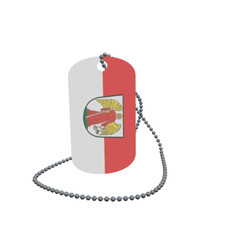 Dog Tag Flag Bunting Ludwigstast Dog Tag Aluminium 30 x 50mm