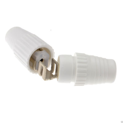 Kenable Koaxial Kupplung Verbinder für Antennenkoaxkabel Aderend 1:1 Weiß
