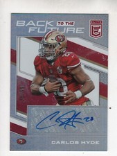 2017 Elite Back to the Future Signatures Carlos Hyde #BTTF-CH Autograph  36/99