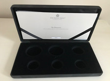 2021 Royal Mint Silver Proof Britannia 6 Coin Set Box & COA Only - NO COINS -