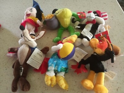 12 Looney Tunes Stuffed Animals Cartoon Characters NEW with tags