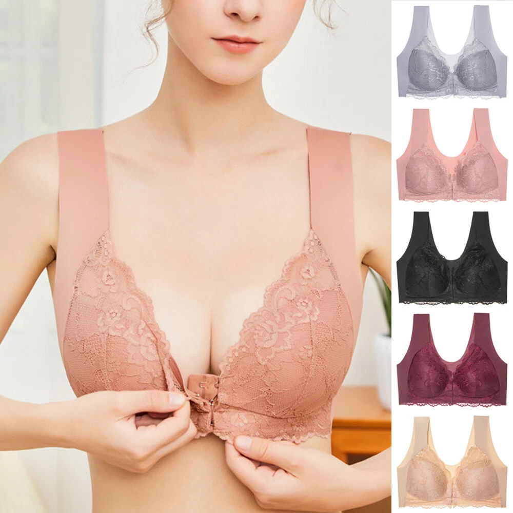 GORGLITTER 2 Reggiseni Push Up Senza Spalline, Chiusura Frontale, Con Ferretto, Tante Taglie (dalla 70A Alla 90C)