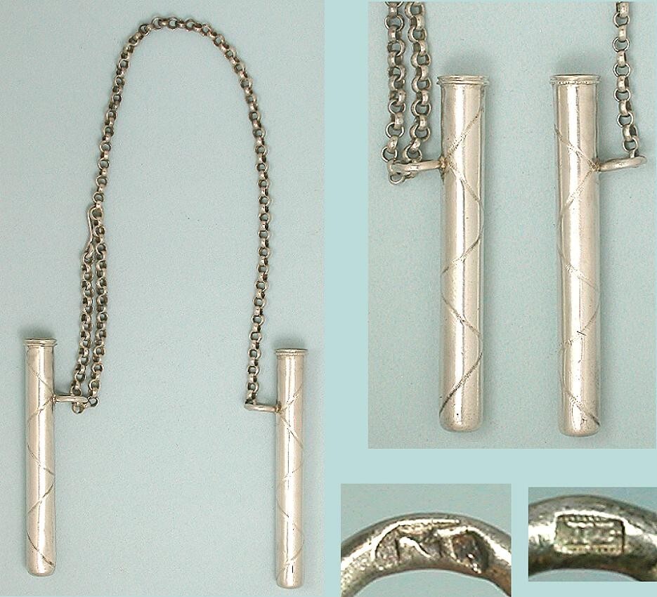 Vintage Silver Knitting Needle Guards * Continental * Circa 1950s eBay