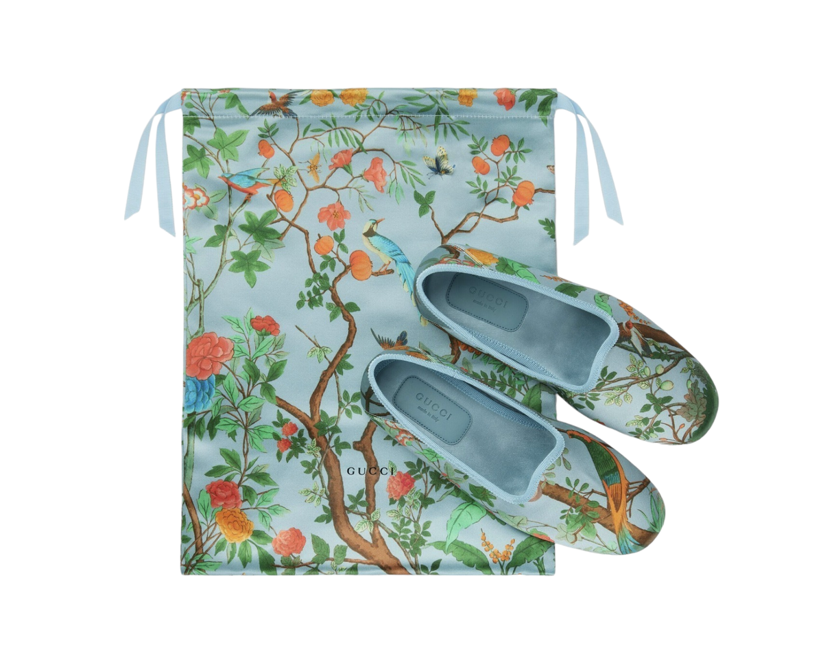 Mens\'s Gucci Blue Floral Slip-On Sneakers Size 9G Gucci Gucci GG Supreme Bloom Slip-on Sneakers | Grailed main image 2