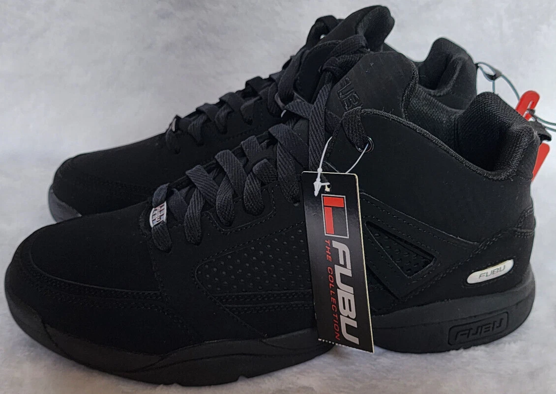 FUBU Men s Knight Basketball High Top Sneakers Black Size 10 NEW