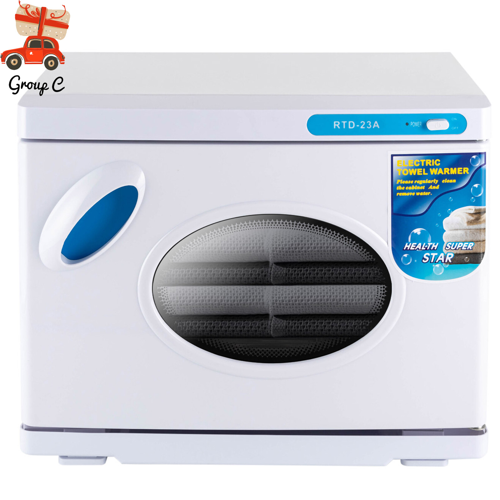 23L Hot Towel Warmer Cabinet UV Sterilizer Spa Massage Salon Equipment 200W