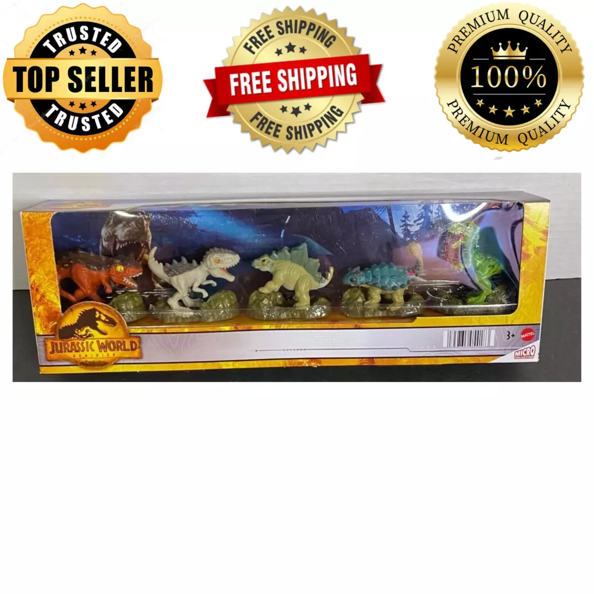 Jurassic Park World Mattel Micro Collection Dinosaur T Rex Little