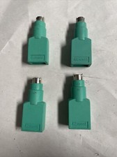 Lot 4 Microsoft PS2 Male to USB Female Converter Connector Adapter CPU134