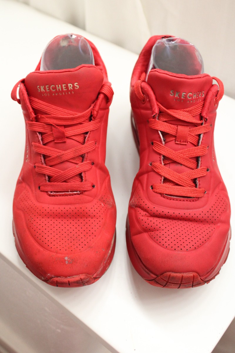 Skechers Womens Uno Stand On Air 73690 Red Casual Shoes Sneakers