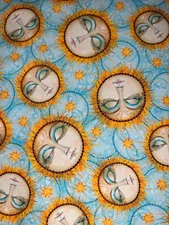 SUN & SEA AQUA SUN TOSS BY QUILTING TREASURES SUMMER FUN BEACH COTTON Fabric HY