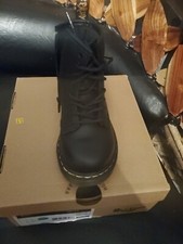 Boots For Boys Size 10 Dr. Martens 1460 Patent Black New in Box