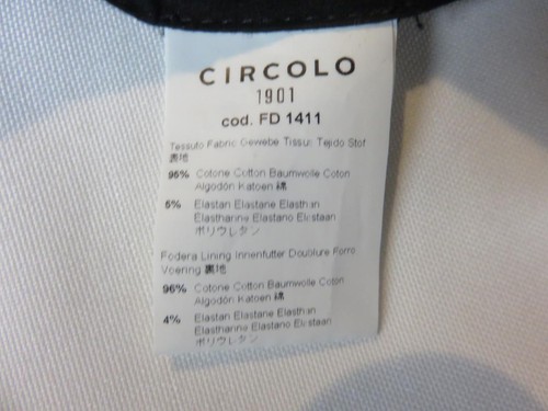 Circolo 1901 Gray Plaid 2 Piece Blazer/Pants Suit Slim Fit Size 4 - Picture 10 of 11
