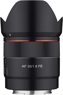 Samyang 35mm F1.8 Auto Focus Compact Full Frame Wide Angle Lens for Sony E Mount