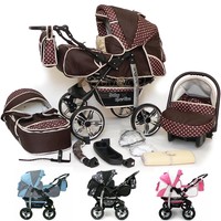 Sale Baby Pram Stroller Pushchair + Car Seat Carrycot Buggy 3in1 Travel System Sale Baby Pram Stroller Pushchair + Car Seat Carrycot Buggy 3in1 Travel System