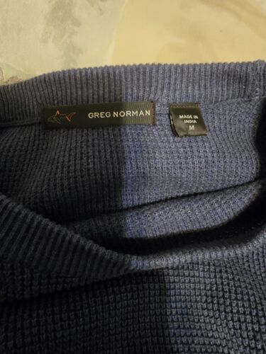 Mens Greg Norman Medium Pull Over Sweater - Picture 6 of 8