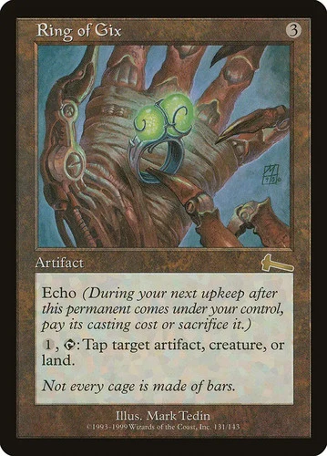 1x Ring of Gix - LP - Urza's Legacy - SPARROW MAGIC mtg
