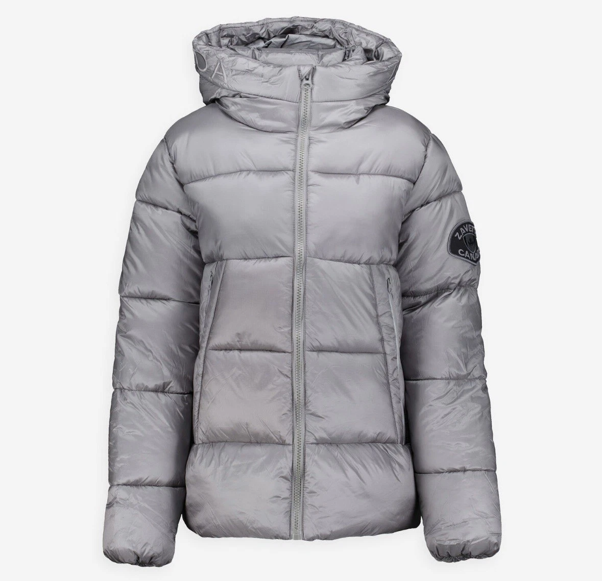 Zavetti Canada puffer Bomber Jacket Grey-Size Large 100% Genuine-RRP £115