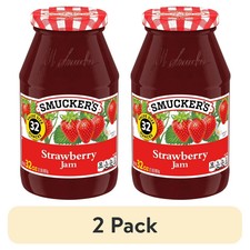  2 pack Smucker's Strawberry Jam, 32 oz