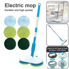 Electric Floor Mop Cordless Rotating Mop Spinning Cleaner Floor Scrubber Machine